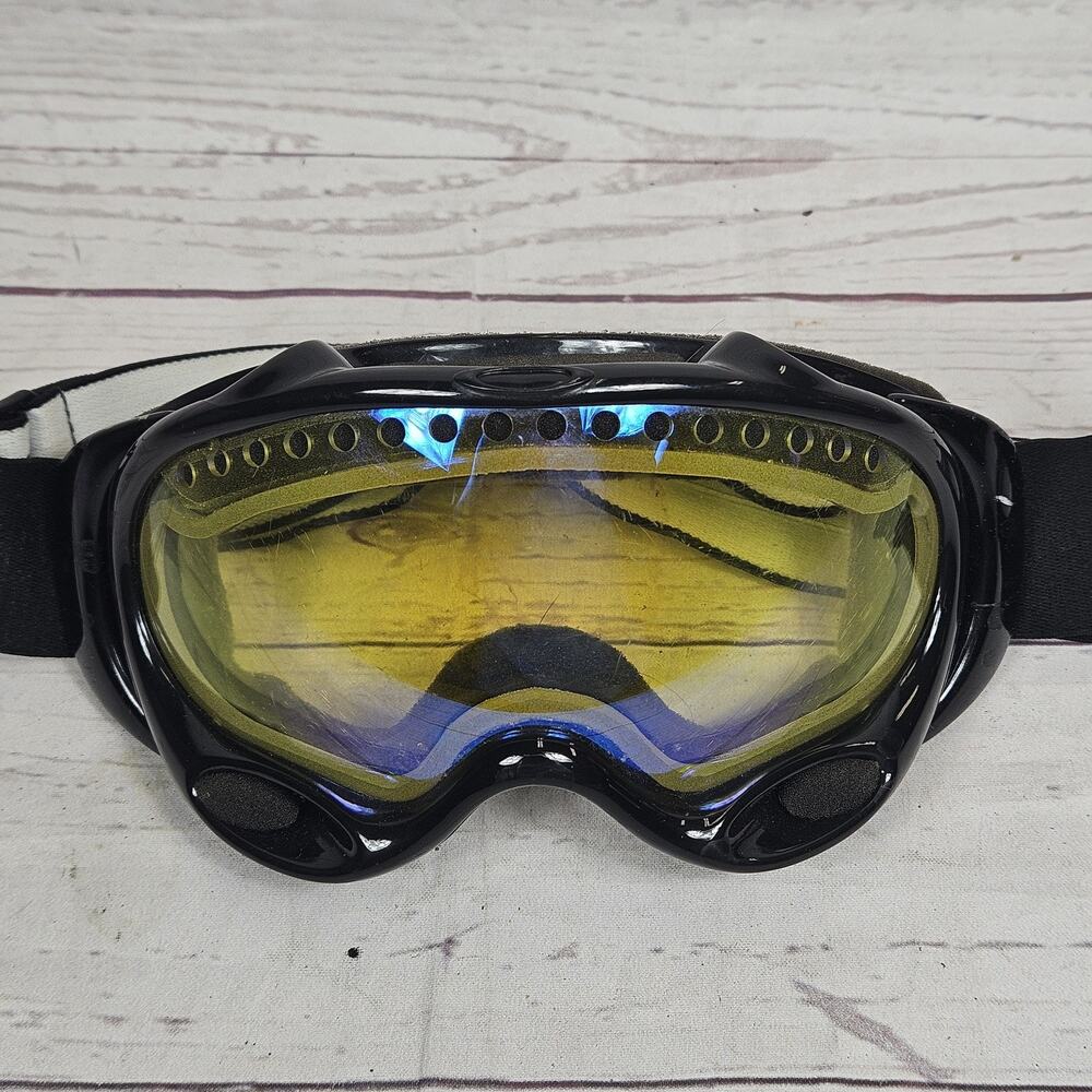 Oakley Paintball Goggles Black Frame Yellow Lens Adult Protective Gear Used